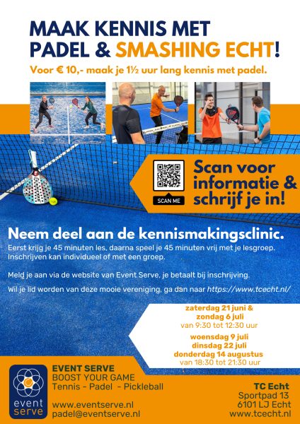 Smashing Echt kennismakingsclinics Smashing Echt kennismakingsclinics